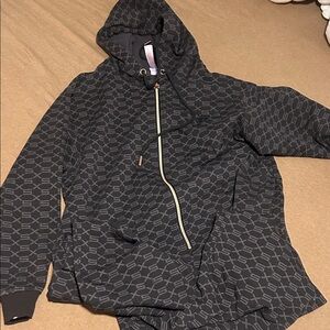 Stylish Black Patterned Women's Jacket